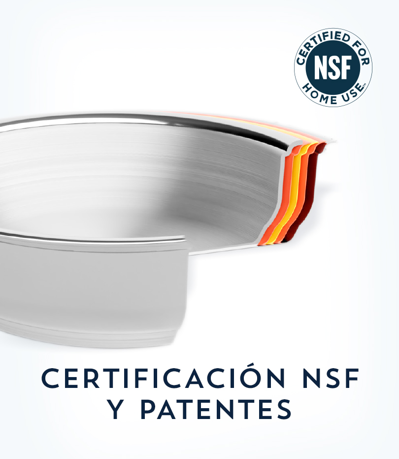 Certificación NSF y patentes